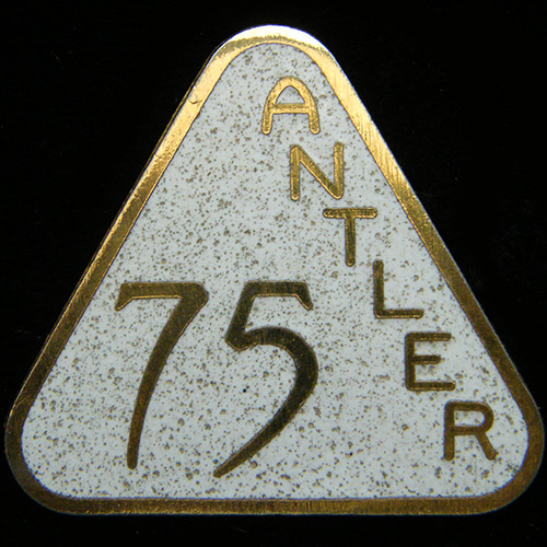 Antler Rally pin badge