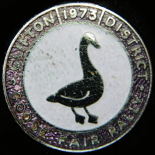 Goose Fair Rally pin badge