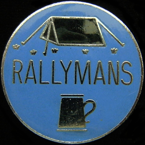 Rallymans Rally pin badge