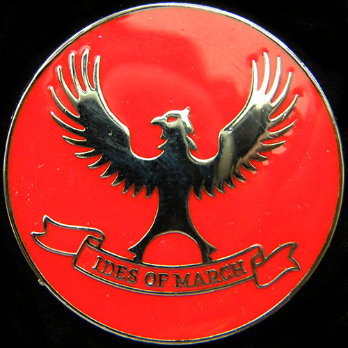 Ides of March Rally lapel badge