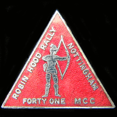 Robin Hood Rally pin badge