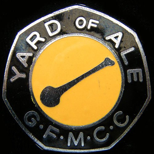 Yard of Ale Rally pin badge