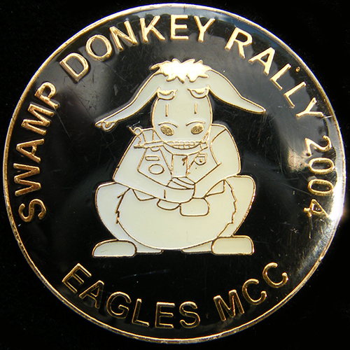 Swamp Donkey Rally pin badge
