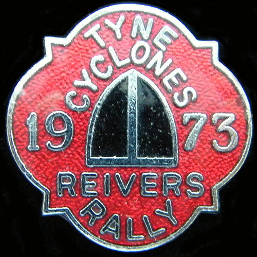 Reivers Rally pin badge