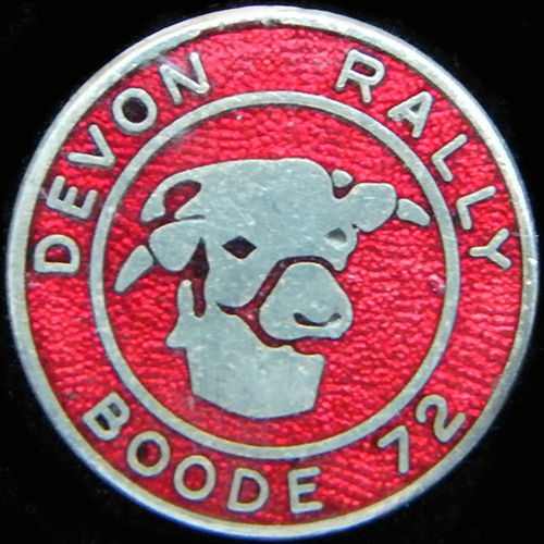 Devon Rally pin badge