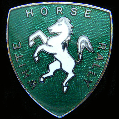 White Horse Rally pin badge