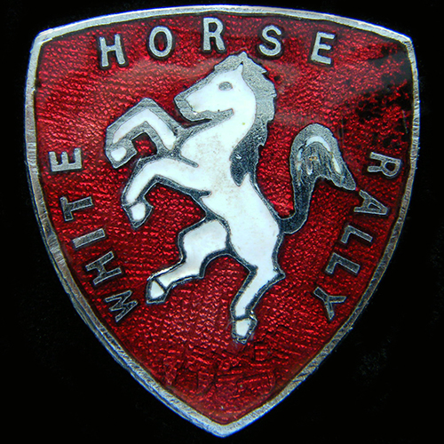 White Horse Rally pin badge