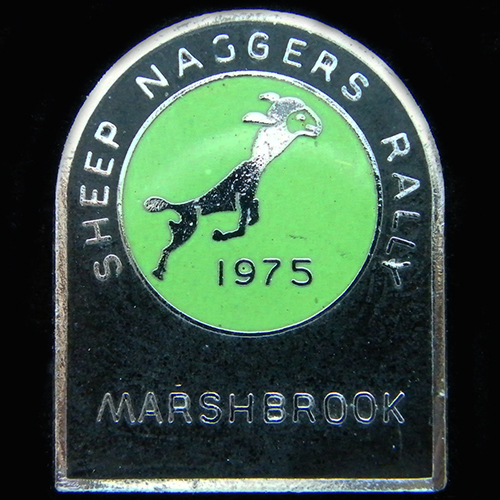 Sheep Naggers Rally pin badge