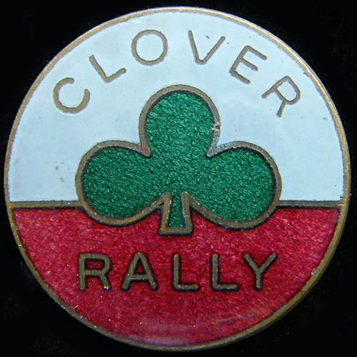 Clover Rally pin badge