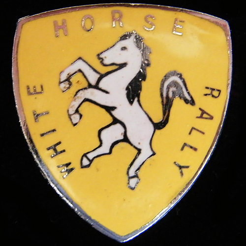 White Horse Rally pin badge