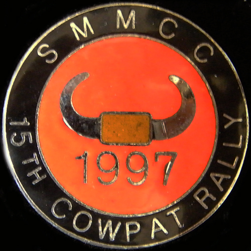Cowpat Rally pin badge