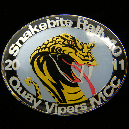 Snakebite Rally pin badge