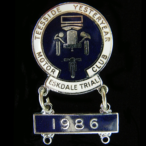 Teesside Yesteryear Motor Club pin badge