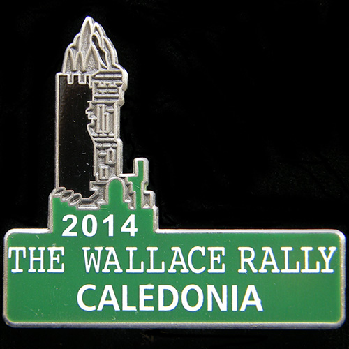 Wallace Rally pin badge
