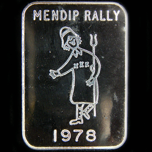 Mendip Rally pin badge