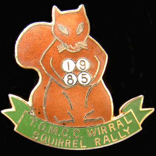Squirrel Rally Pin badge