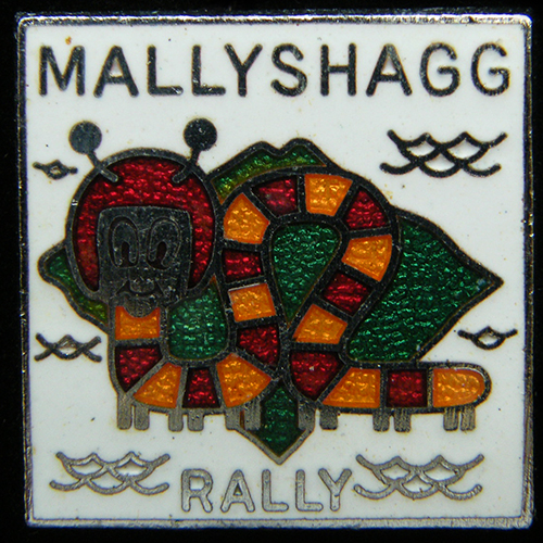 Mallyshagg Rally pin badge