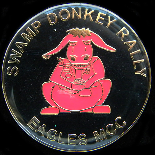 Swamp Donkey Rally pin badge