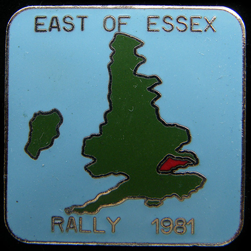 East of Essex Rally pin badge