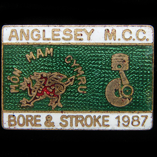 Bore & Stroke Rally pin badge