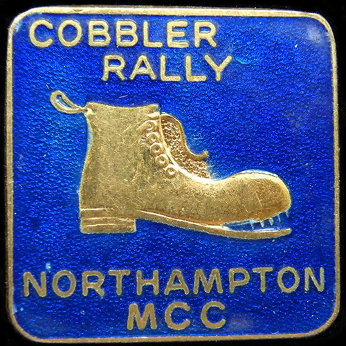 Cobbler Rally pin badge