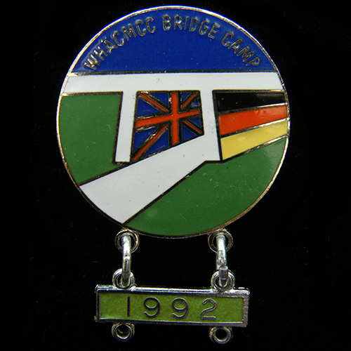 W.H.A.C.M.C.C. Bridge Camp Rally pin badge