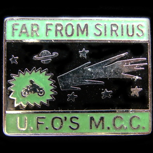 Far from Sirius Rally pin badge