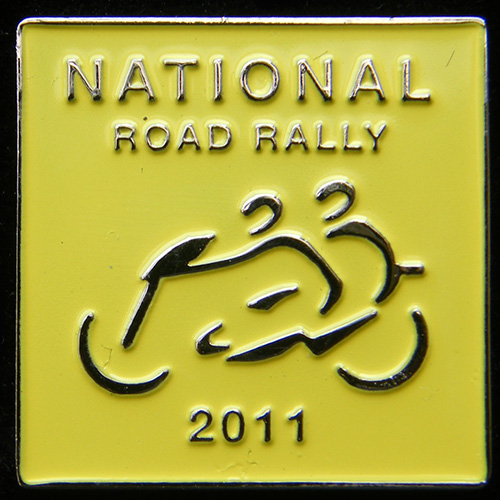 National Road Rally pin badge