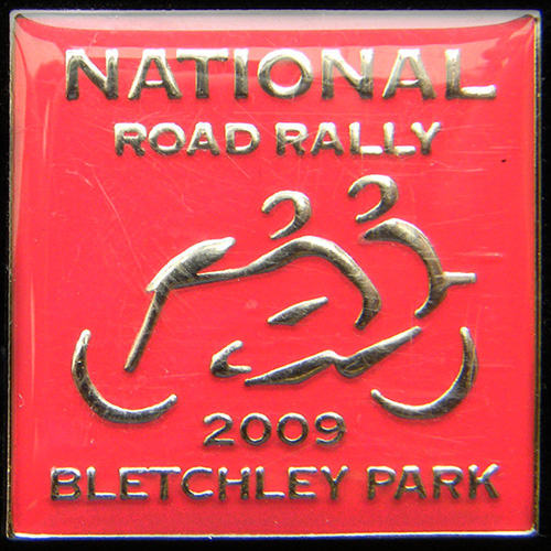 National Road Rally pin badge