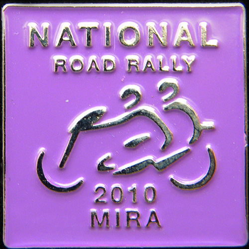 National Road Rally pin badge