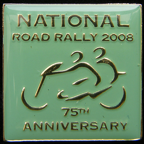 National Road Rally pin badge