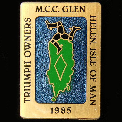 Triumph Owners M C C pin badge