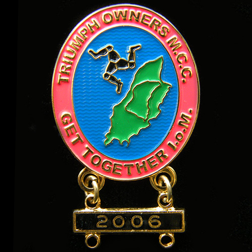 Triumph Owners M C C pin badge