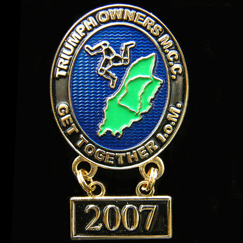 Triumph Owners M C C pin badge