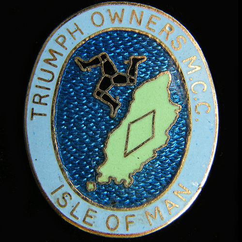 Triumph Owners M C C pin badge