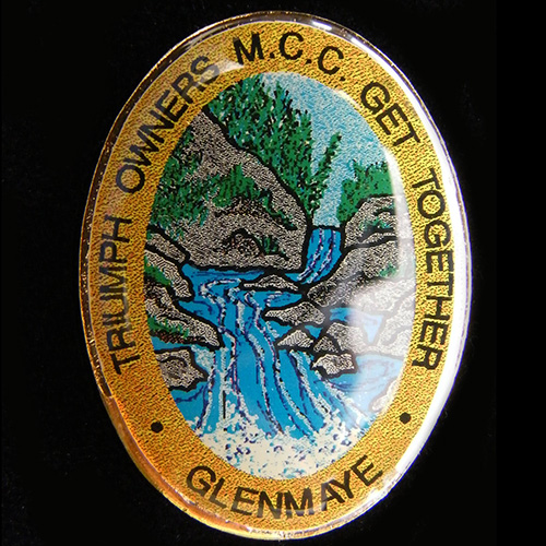 Triumph Owners M C C pin badge