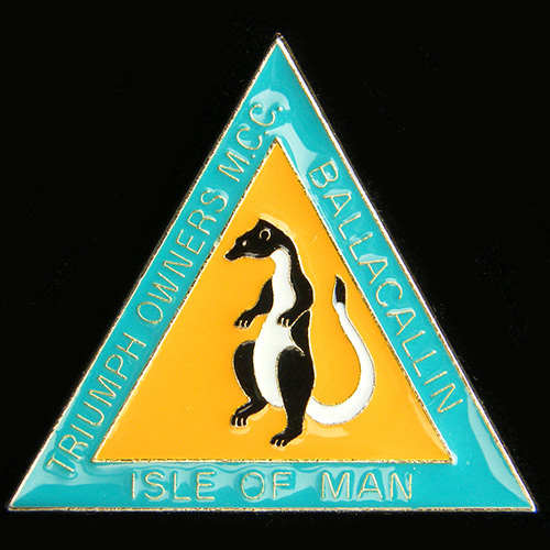 Triumph Owners M C C pin badge