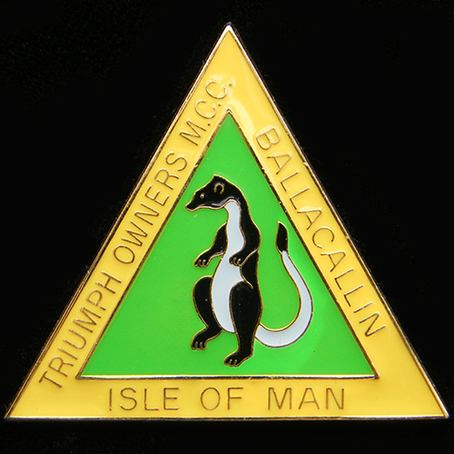 Triumph Owners M C C pin badge