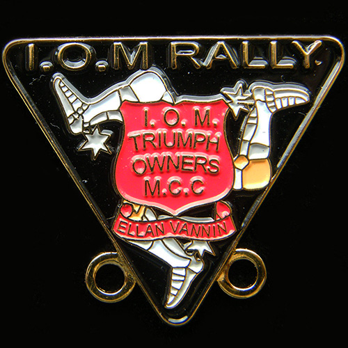 Triumph Owners M C C pin badge