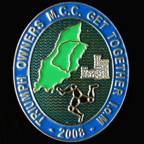 Triumph Owners M C C pin badge