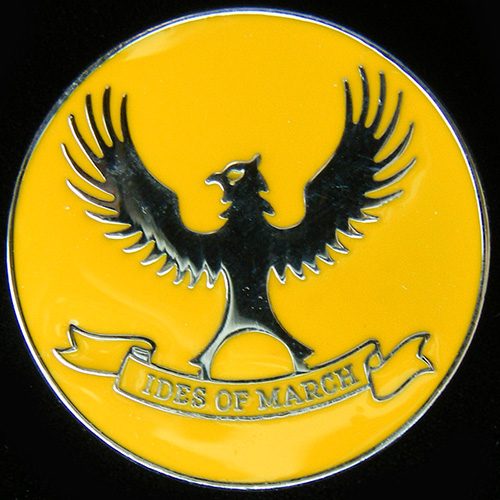 Ides of March Rally lapel badge