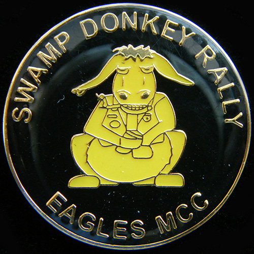 Swamp Donkey Rally pin badge