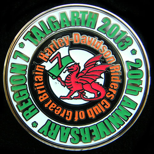 Harley Davidson Riders Club of Great Britain pin badge