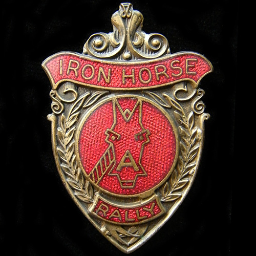 Iron Horse Rally pin badge