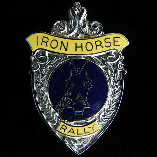 Iron Horse Rally pin badge