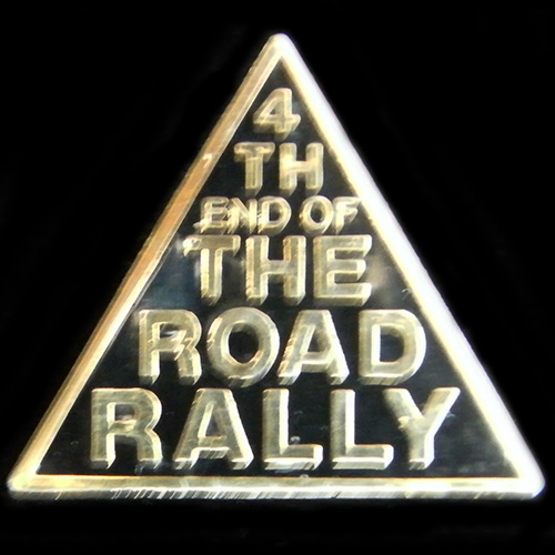 End of the Road Rally pin badge