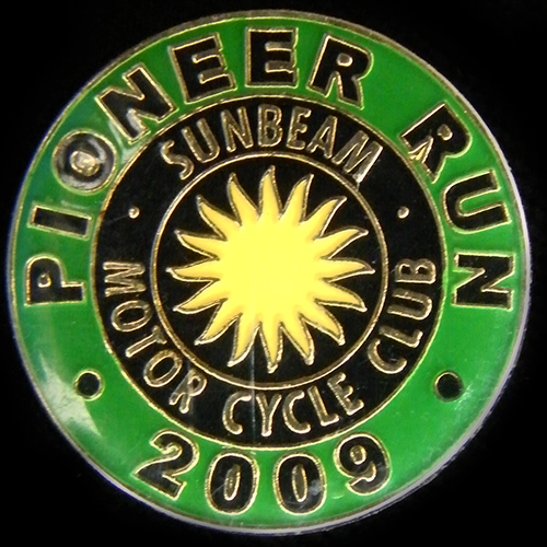 Sunbeam Motor Cycle Club pin badge
