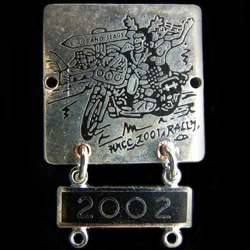Stags & Slags Rally pin badge