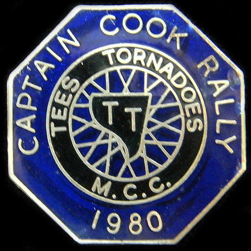 Captain Cook Rally pin badge