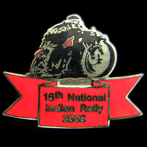 National Indian Rally Pin Badge